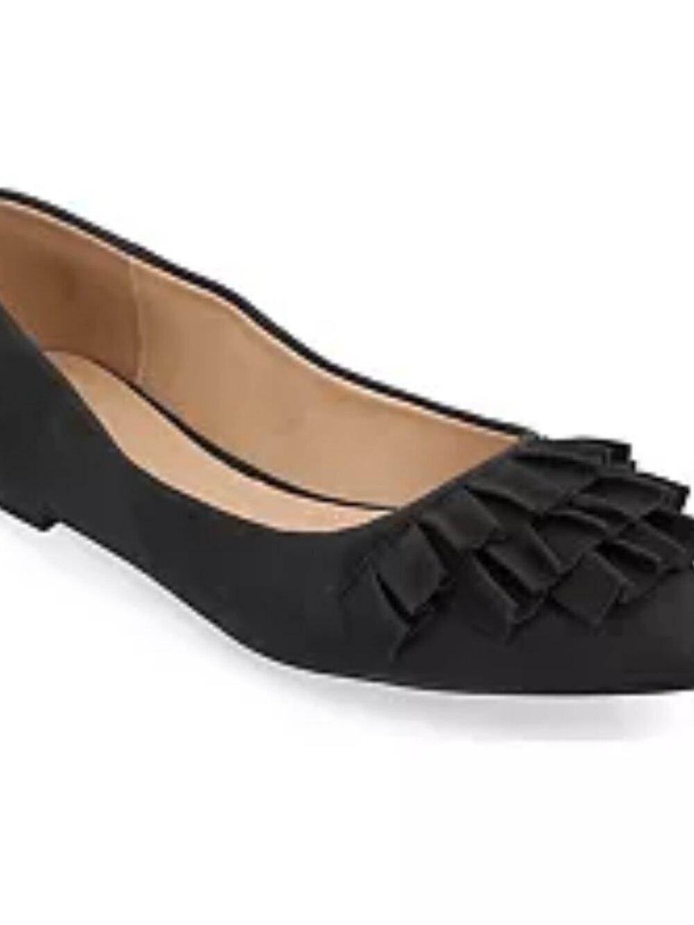 Women's Journee Collection Judy Ruffled Ballet Flats - Black - 11 - NIB